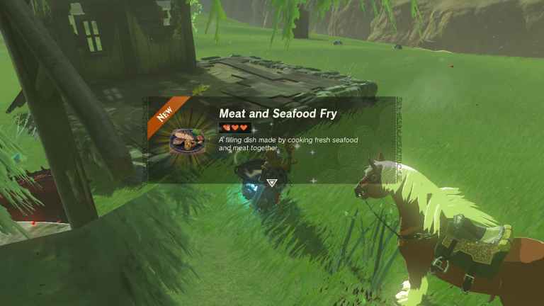 Comment cuisiner la recette de friture de viande et de fruits de mer dans Tears of the Kingdom (TotK)