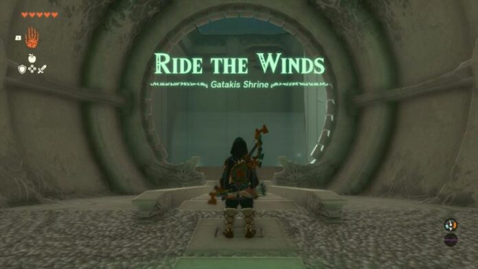 Zelda: Tears of the Kingdom (TotK) - Guide de solution Ride the Wind Shrine
