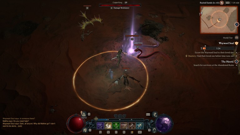 Quels sont les ennemis violets brillants dans Diablo 4 ?