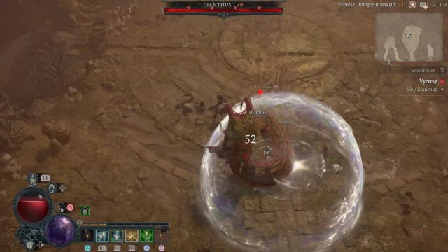Guide de Diablo 4 Vyeresz Stronghold Lutte contre Dianthus