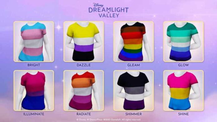 Disney Dreamlight Valley célèbre Pride avec des t-shirts gratuits dans le jeu
