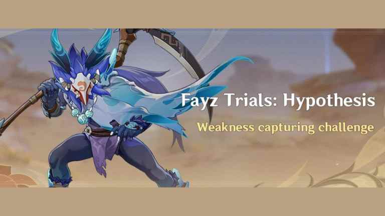 Guide de l'événement Genshin Impact Fayz Trials Hypothesis