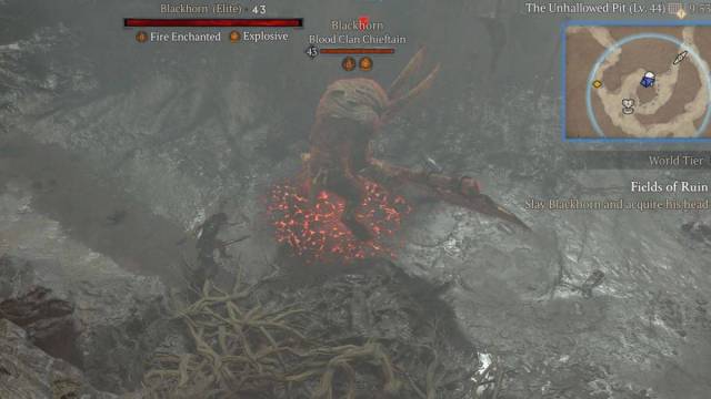 Comment terminer les champs de ruine dans le guide Diablo 4 Blackhorn Fight