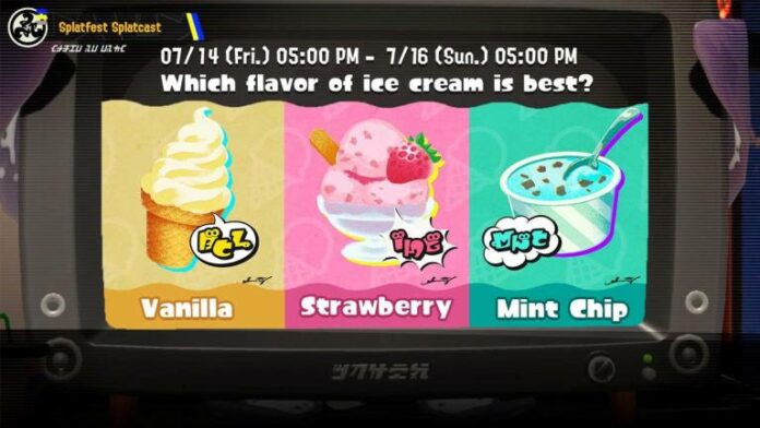 Le prochain Splatfest de Splatoon 3 vous demande quelle saveur de crème glacée vous préférez
