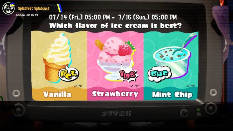 Le prochain Splatfest de Splatoon 3 vous demande quelle saveur de crème glacée vous préférez