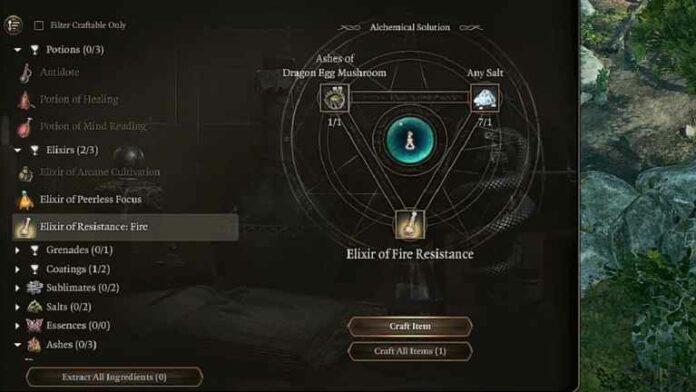 Baldur's Gate 3: Toutes les recettes de potions et d'élixirs d'alchimie
