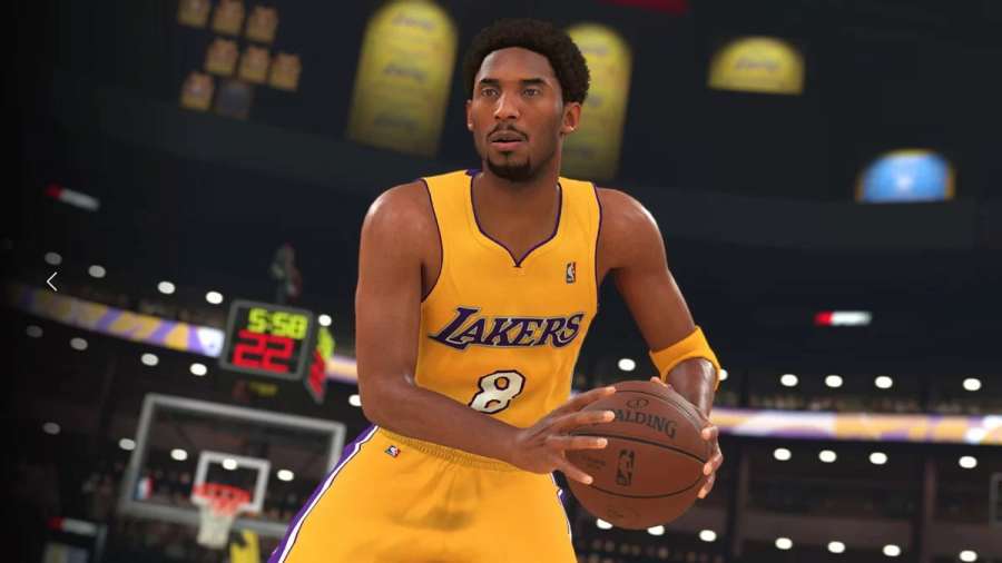 Kobe Bryant dans NBA 2K24 en maillot numéro 8