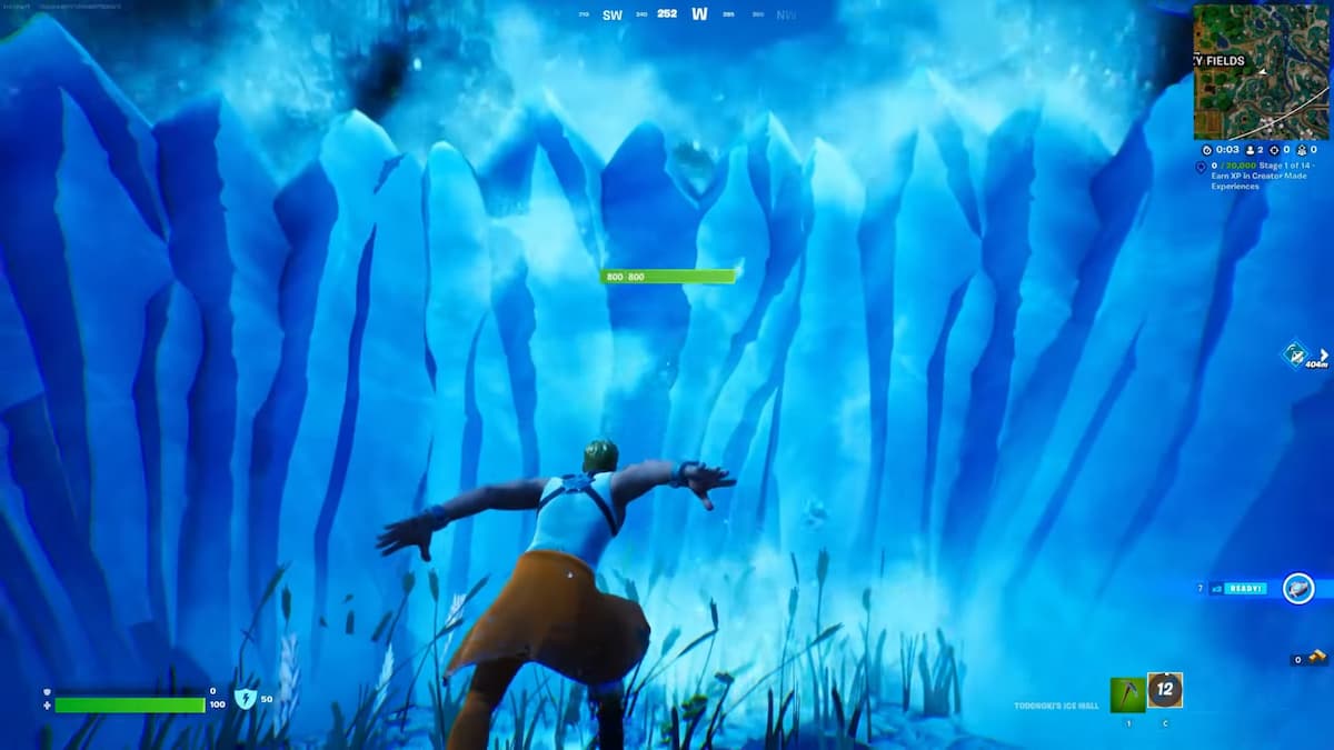 Déployer Todoroki-Ice-Wall-dans-Fortnite