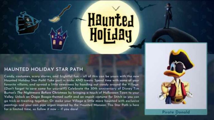 Toutes les tâches et récompenses de Haunted Holiday Star Path dans Disney Dreamlight Valley
