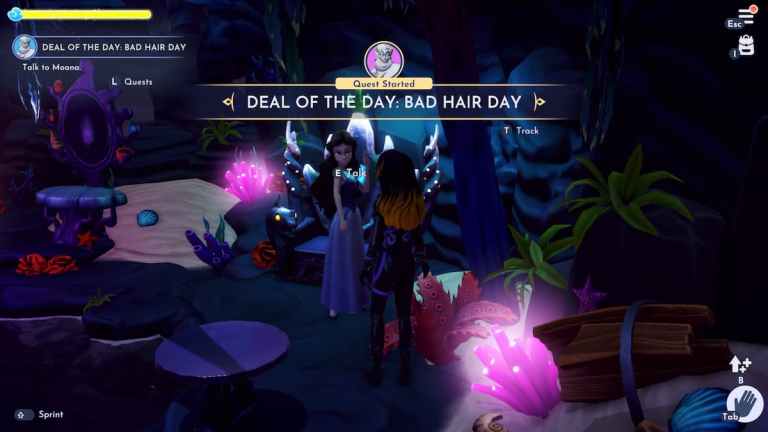 Comment terminer Bad Hair Day (offre du jour d'Ursula) dans Disney Dreamlight Valley