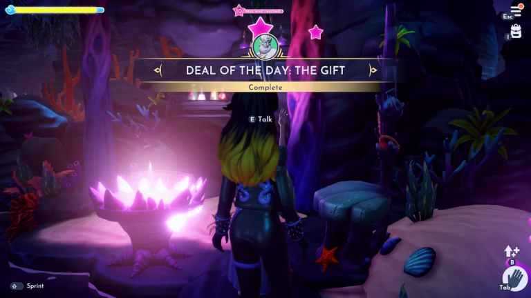 Comment compléter le cadeau (offre du jour d'Ursula) dans Disney Dreamlight Valley