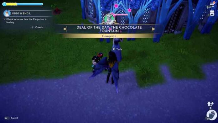 Comment terminer la fontaine de chocolat (offre du jour d'Ursula) dans Disney Dreamlight Valley
