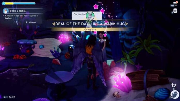 Comment terminer Like a Warm Hug (l'offre du jour d'Ursula) dans Disney Dreamlight Valley
