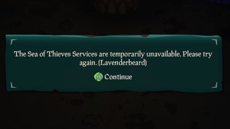 Comment réparer l'erreur Sea of ​​Thieves Lavenderbeard - Services temporairement indisponibles