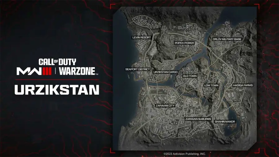 Images et détails de la carte de la zone de guerre de l'Urzikstan présentés lors de l'événement CoD Next
