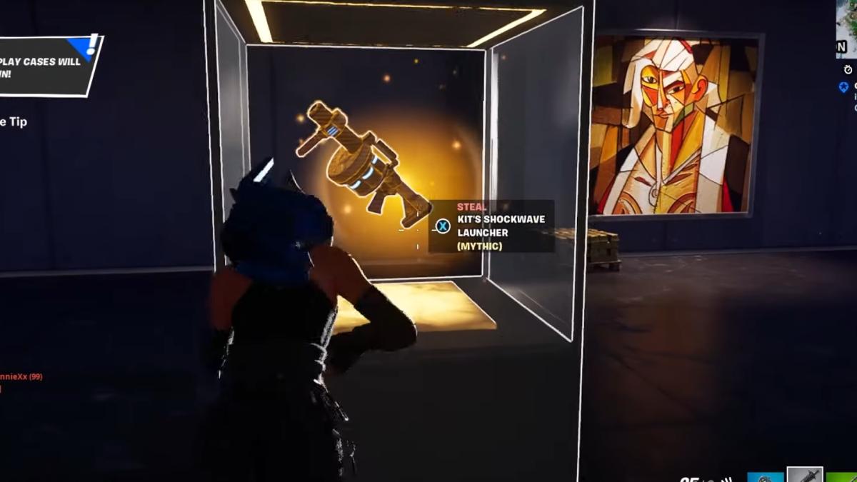 Comment voler des objets dans une vitrine de coffre-fort dans Fortnite