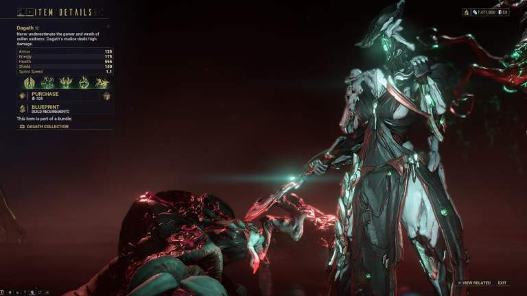 Guide Warframe Dagath – Capacités et comment les obtenir