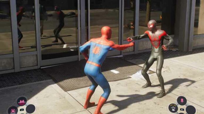 Comment faire le mème de pointage Spider-Man dans Spider-Man 2
