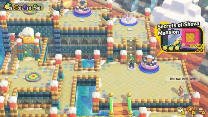 Super Mario Wonder : Comment compléter les secrets du manoir Shova
