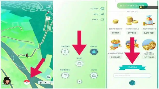 Comment utiliser des codes dans Pokemon GO (Android)