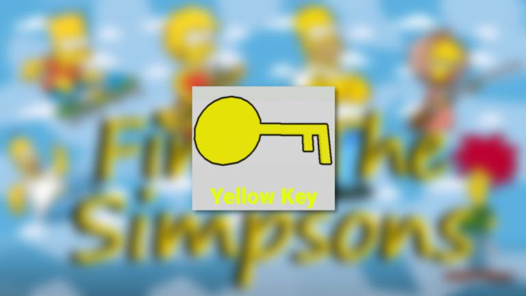 Où est la clé jaune dans Find the Simpsons ?  -Roblox