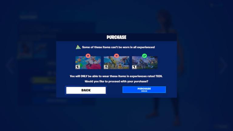 Fortnite met en œuvre de nouvelles restrictions d'âge pour les skins de joueurs et les cartes créatives