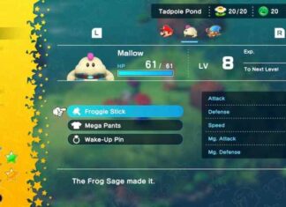 Super Mario RPG : Comment obtenir le bâton Froggie
