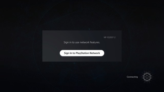 Message d'avertissement de déconnexion PS5 PSN. 