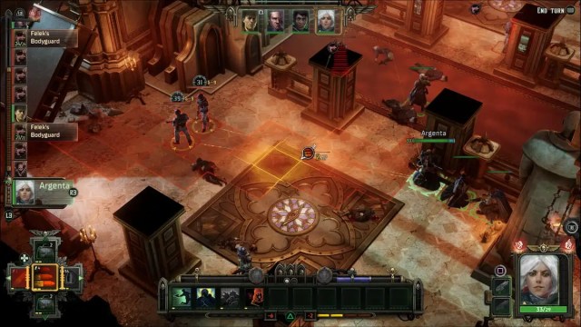 Argenta utilise le mode tir en rafale pour éliminer les ennemis dans Warhammer 40k Rogue Trader
