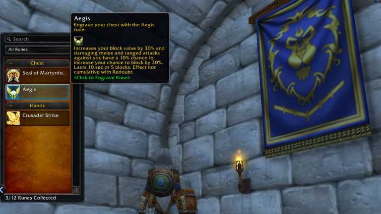 Comment obtenir la rune Aegis dans la saison de découverte de WoW (carte)