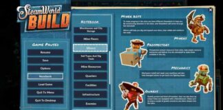 Shows different types of miner bots in SteamWorld Build