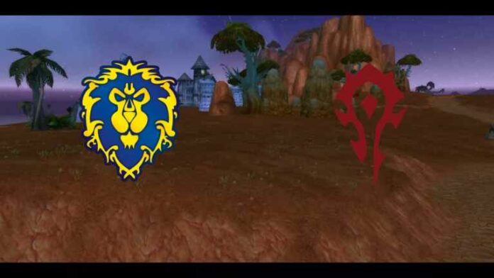 Durotar with Horde and Alliance Symbols