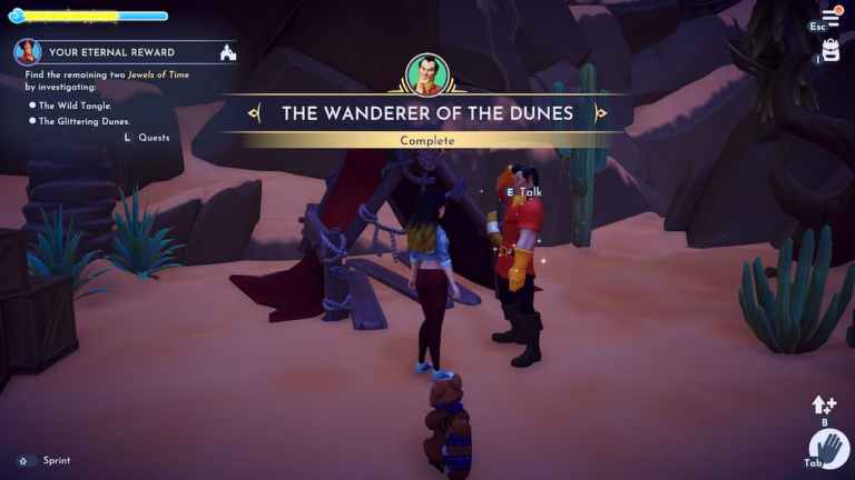 Comment terminer la quête du Vagabond des dunes de Gaston dans Disney Dreamlight Valley