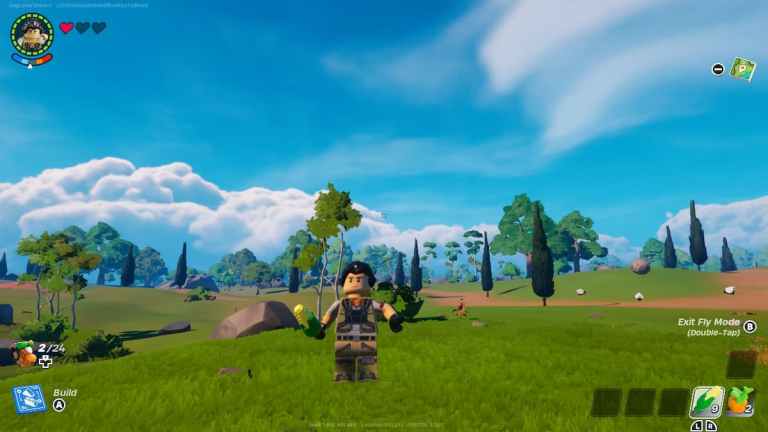 Man exploring in LEGO Fortnite