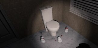Snowmen worshiping a toilet in Phasmophobia