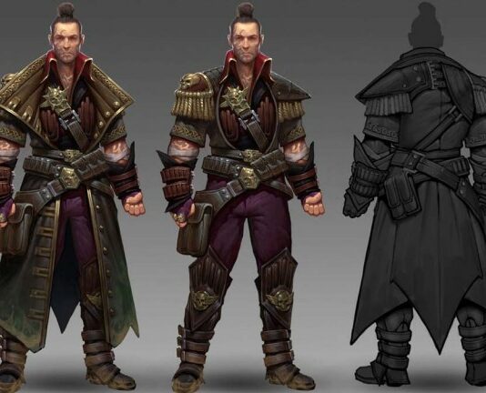 Character clothes showcase on Warhammer 40K Rogue Trader