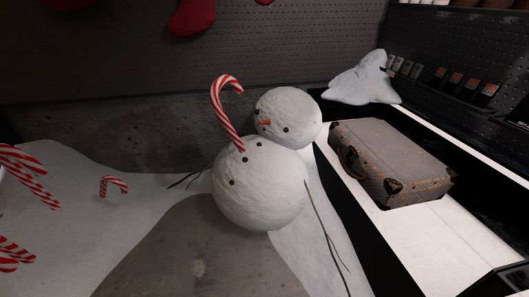 A sad snowman in Phasmophobia