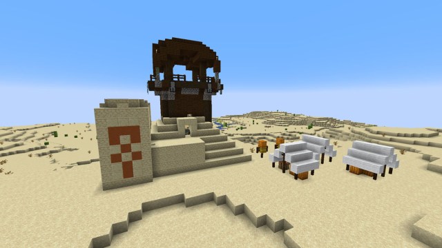 Temple du désert et avant-poste dans Minecraft