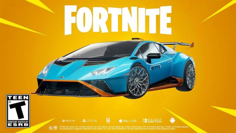 lamborghini car body in fortnite