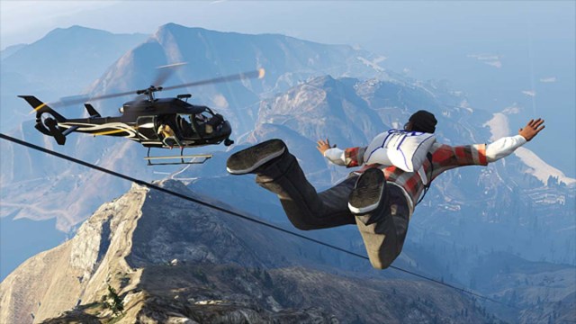 Sauter avec un parachute au Mont Chiliad dans GTA Online