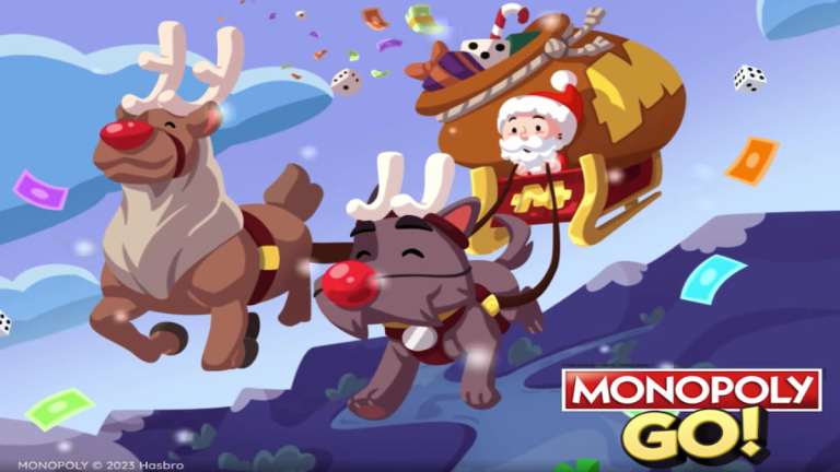 Toutes les récompenses du tournoi Monopoly Go Santa's Sprint