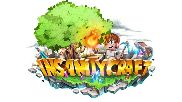 Logo du serveur de prison InsanityCraft dans Minecraft