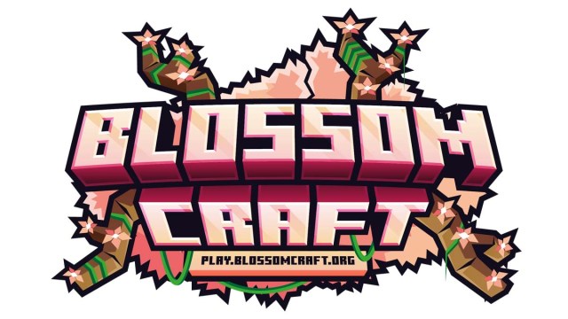 Logo du serveur de prison BlossomCraft dans Minecraft