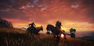 the player fighting against raiders on horseback in elden ring