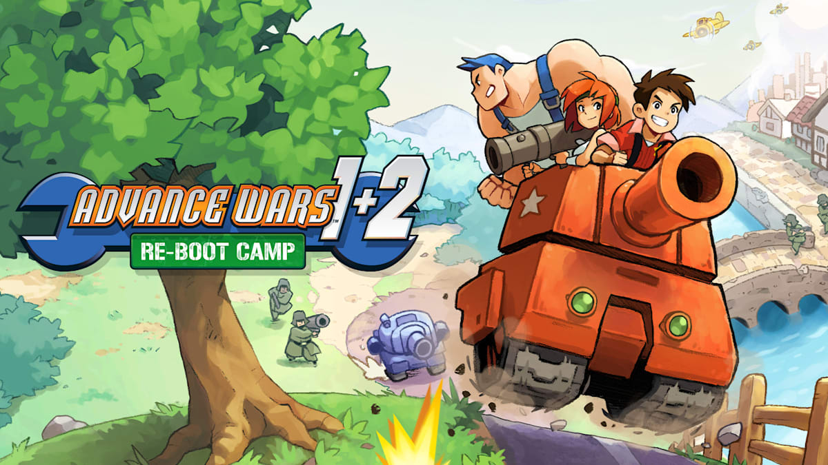 Personnages d'Advance Wars conduisant dans un tank