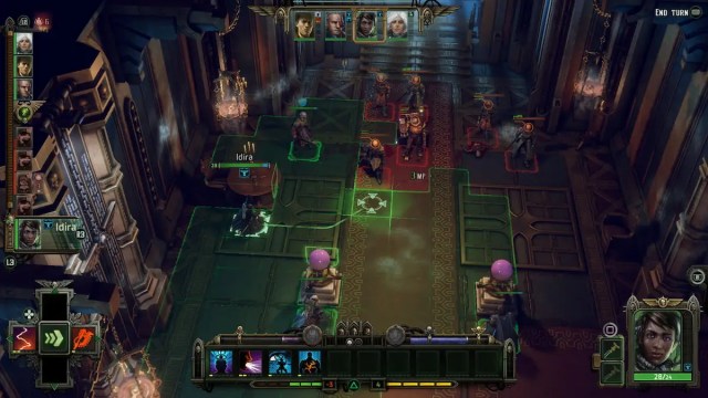 Idira utilise un éclair en chaîne dans Warhammer 40K Rogue Trader