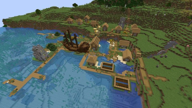 Village des naufragés dans Minecraft