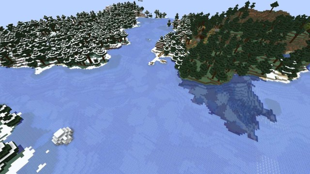 Igloo et village du lac gelé dans Minecraft