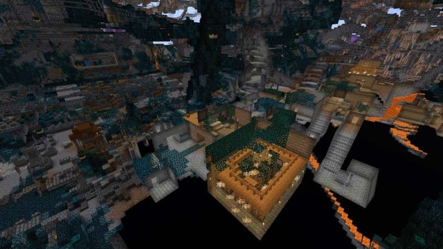 Forteresse dans la ville antique dans Minecraft