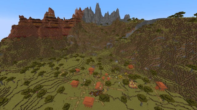 Village de montagne dans Minecraft